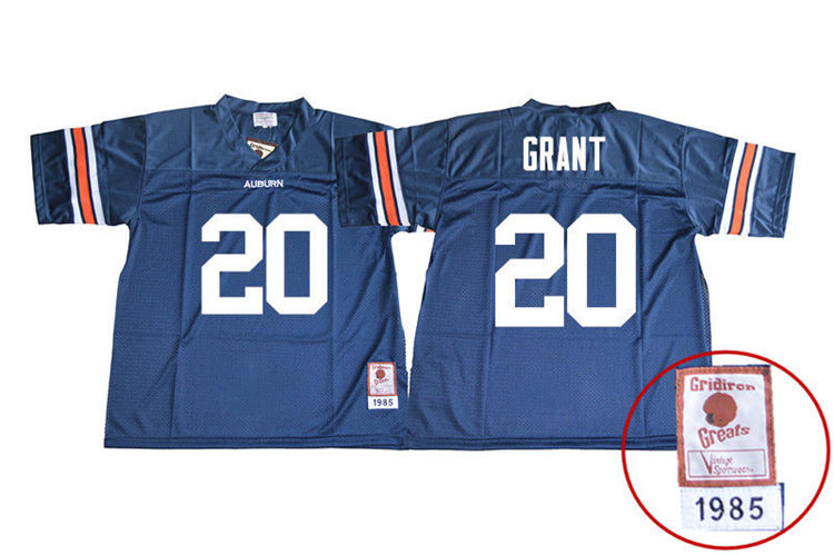Men's Auburn Tigers #20 Corey Grant 1985 Throwback Navy College Stitched Football Jersey